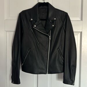Uniqulo Pleather Moto Jacket Size Medium